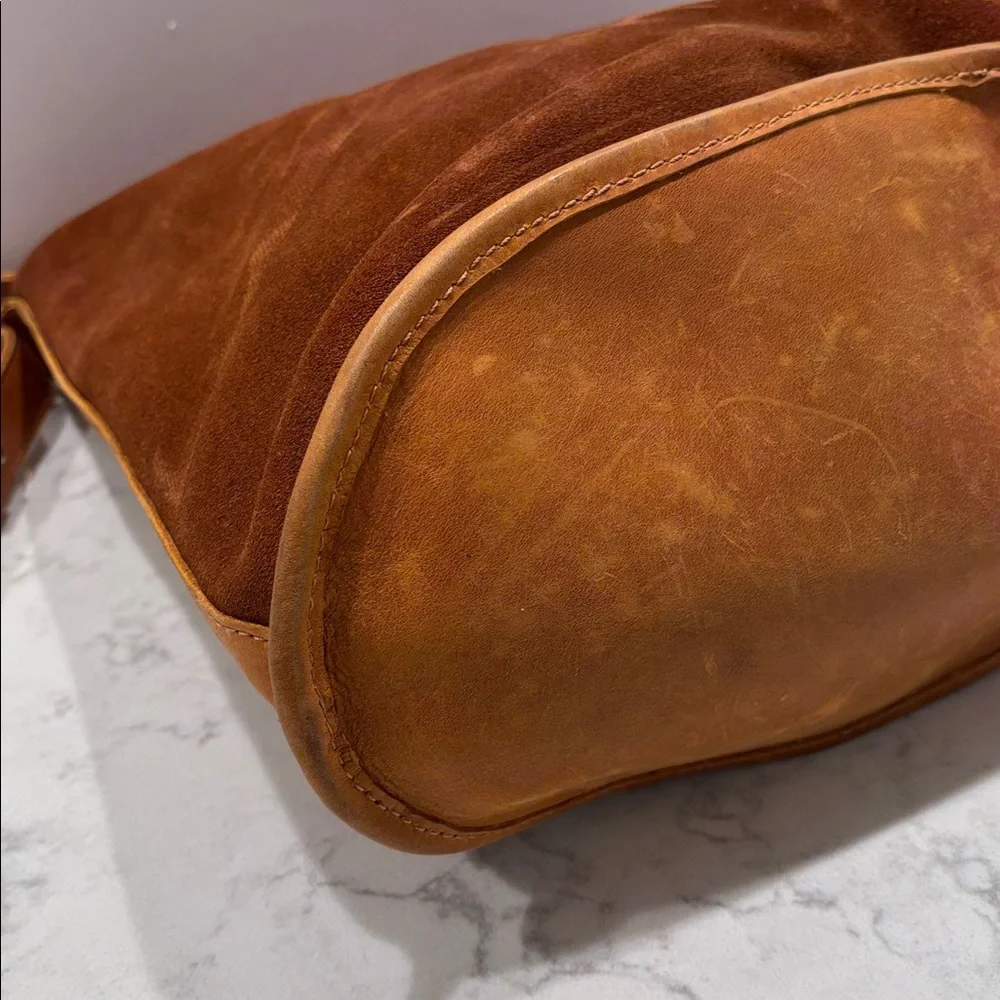 Parker Clay Topanga Everyday‎ Bucket Bag Suede Leather Purse
